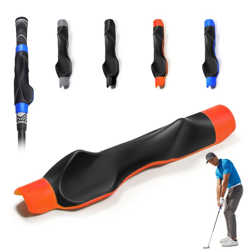 DR.AF Golf Grip Training Aid, Two Hand Position Corrector for Swing Skill Development, Fix Grip Posture & Build Muscle Memory for Golf Practice, Compatible with Standard Clubs