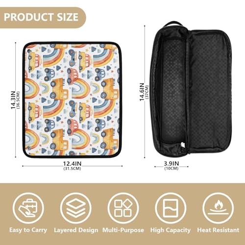 Bolsa de viaje resistente al calor para herramientas de cabello - organizador portátil para planchas, rizadores y accesorios miniatura 4