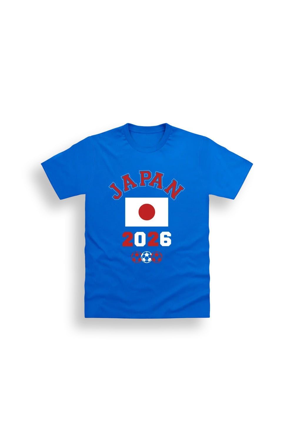 Japan Football Kids T-Shirt, Unisex Short Sleeve 100% Cotton Crew Neck Tee, Blue Supporters Fan Top, Machine Washable, Blue, Sizes 1-2Y, 2-3Y, 4-5Y, 5-6Y, 7-8Y, 9-10Y, 10-11Y, 13-14Y