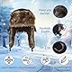MOAZIFI Herren Ushanka, Russische Mütze mit Ohrenklappen, Winddichte Wintermütze aus Kunstfell für Outdoor Aktivitäten