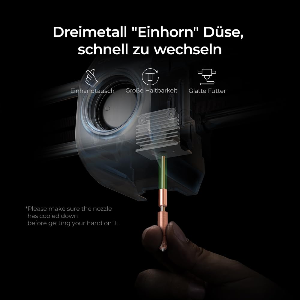 Creality K1C 2025 3D Drucker, CoreXY FDM Drucker mit 600 mm/s, AI-Kamera, Auto-Nivellierung, 300 °C Direktantrieb, Geschlossene Bauweise, für PLA, PETG, TPU, ABS, ASA & Carbonfaser