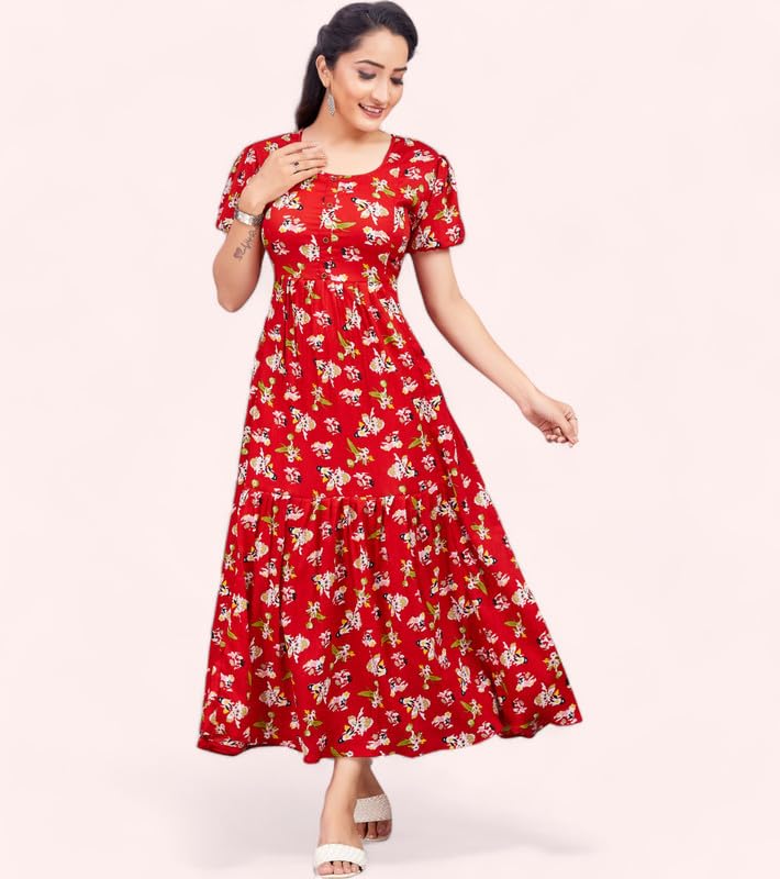 Image of Polyester Floral Regular Women Kurta