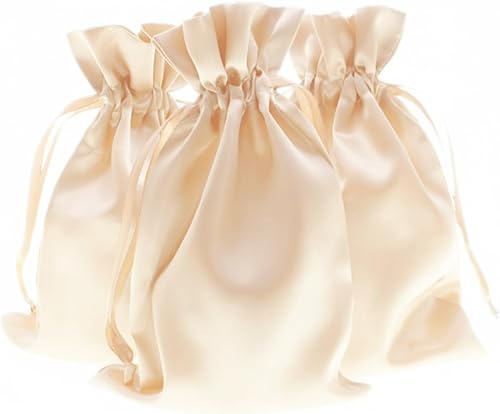 Miniatura 101 de Nuevas bolsas de satén Rosa - 5 x 8 pulgadas (paquete de 50)