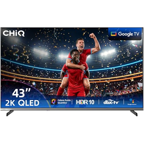 CHiQ L43QST Smart TV 43" QLED Pro Full HD Google TV