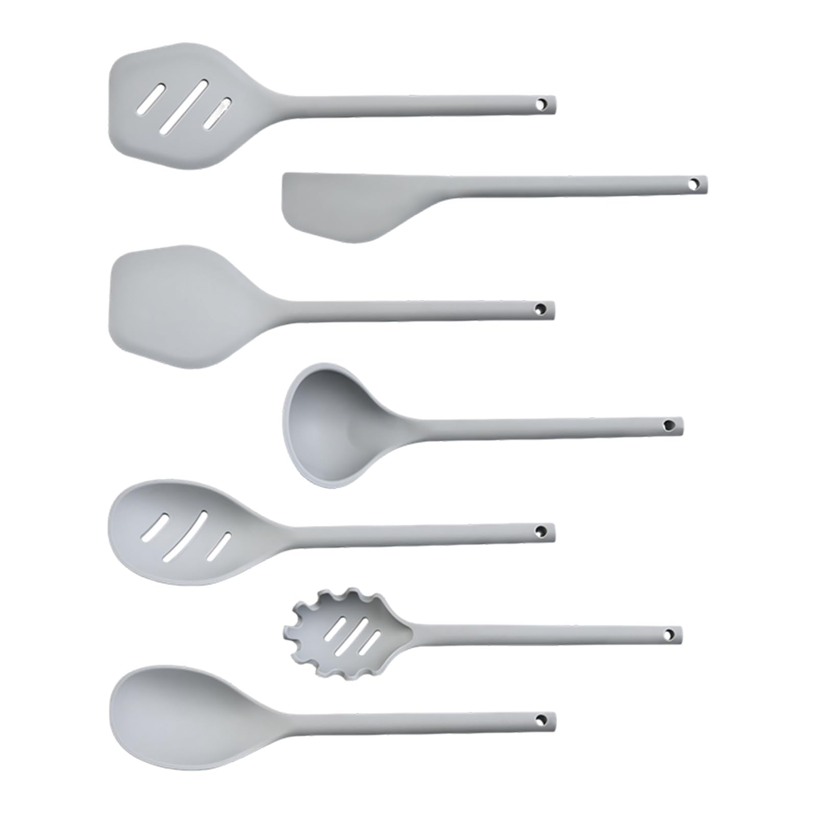 ZEPFJHE Multipurpose Silicone Kitchen Tool Great for Baking and Frying Cooking Utensils Nonslip Handle Spatulas Elastomer Kitchen Tool Set