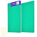 2 Pack Sound Proof Foam Panels for Walls, 48" x 24" x 2" Self-Adhesive Acoustic Panels, High Density Egg Crate Sound Dampening Panels for Recording Studio, Home Office
