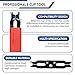 Sopnom E Clip Tool, E Clips Removal and Installation Assortment Kit Tool Set, Exchangeable 4 Sizes (3/4/5/6mm) Clip Rings Kit & 40Pcs E Clips
