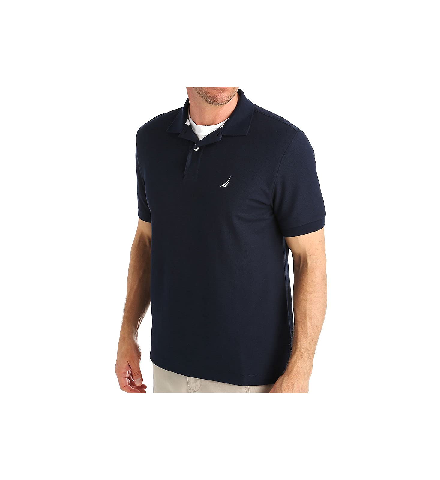 Men's Big and Tall Short Sleeve Solid Deck Polo Shirt