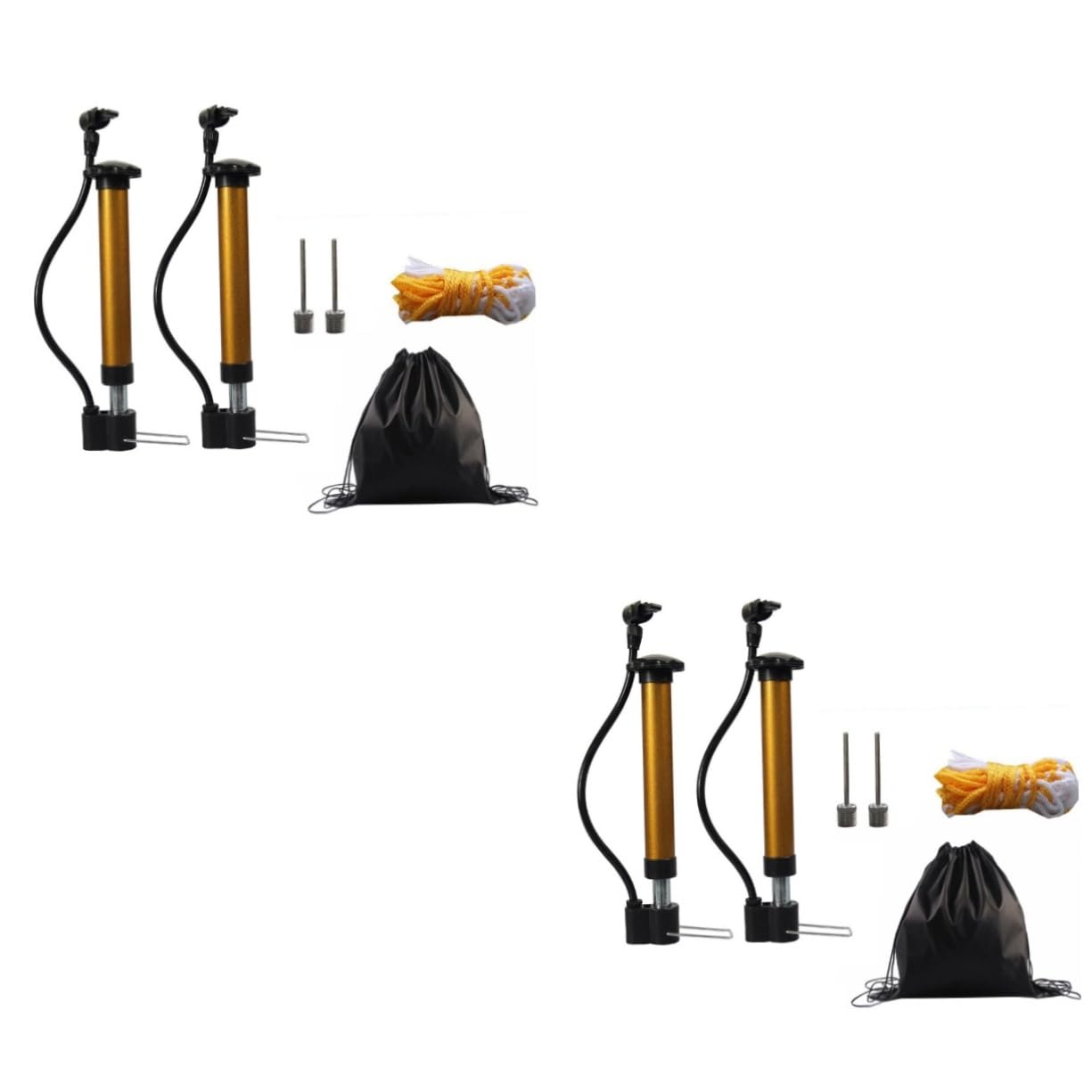 2sätze Tragbare Basketballpumpe Mit Fußpedal Und Handgriff Hochdruck-luftpumpe Für Sportbälle Fahrräder Und Aufblasbare Artikel Teiliges Mit Zubehör Für Schnelles Aufpumpen