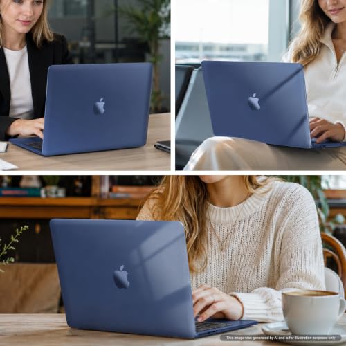 Image of MOSISO Compatible with MacBook Air 13 inch Case M5 2026 M4 M3 M2 2025-2022 | A3449 A3240 A3113 A2681, Hard Shell&Keyboard Cover&Screen Film&Pouch for MacBook Air 13.6 inch Case, Crystal Midnight