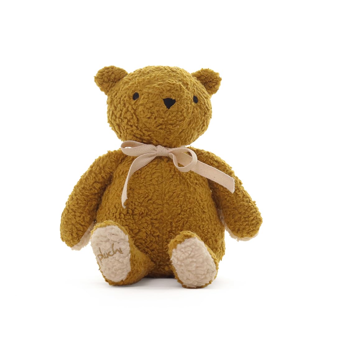 Mr. Bear Cotton Knitted Stuffed Soft Toy (38cm X 20cm) (Honey Gold)