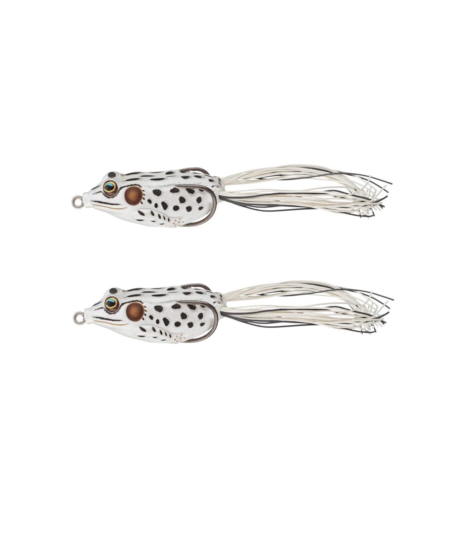 VASADIGITAL 2 Pcs White Frog Fishing Lure opwater Frog Lure Bass Trout Fishing Lures Realistic Prop Frog Soft Swimbait Floating Bait with Weedless Hooks for Freshwater Saltwater (B0C7R44THW) Amazon Price History, Amazon Price Tracker