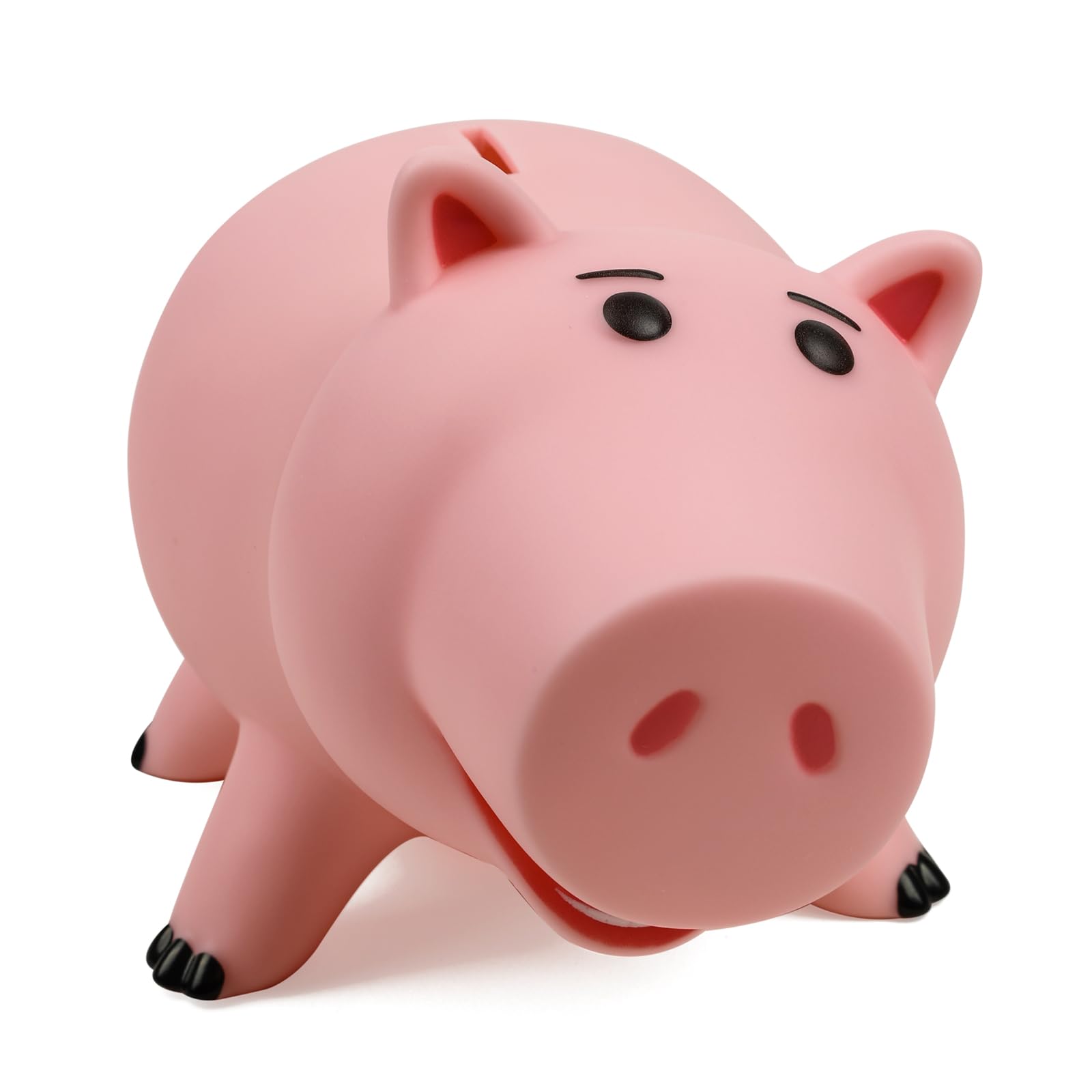 PHOCAS Piggy Bank, Cute Pink Plastic Coin Bank for Girls and Boys, Unbreakable Pig Money Bank for Xmas Christmas Birthday Gift