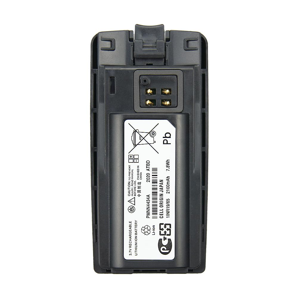 Vineyuan PMNN4434A PMNN4434AR PMNN4434 Li-ion Battery 2100mAh Compatible for RMU2040 RMU2080D RMU2080 RMV2080 RMM2050 XT420 XT460 RMU RMV RMM Series Two Way Radios