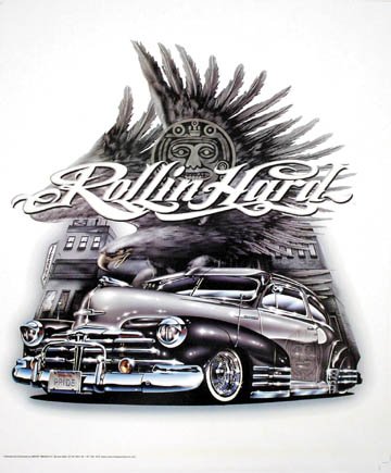 Hotstuff Rollin Hard 8" x 10" Lowrider Poster Print