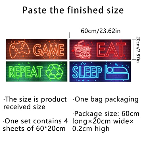 Vinilo decorativo gaming estilo Neon para pared miniatura 7