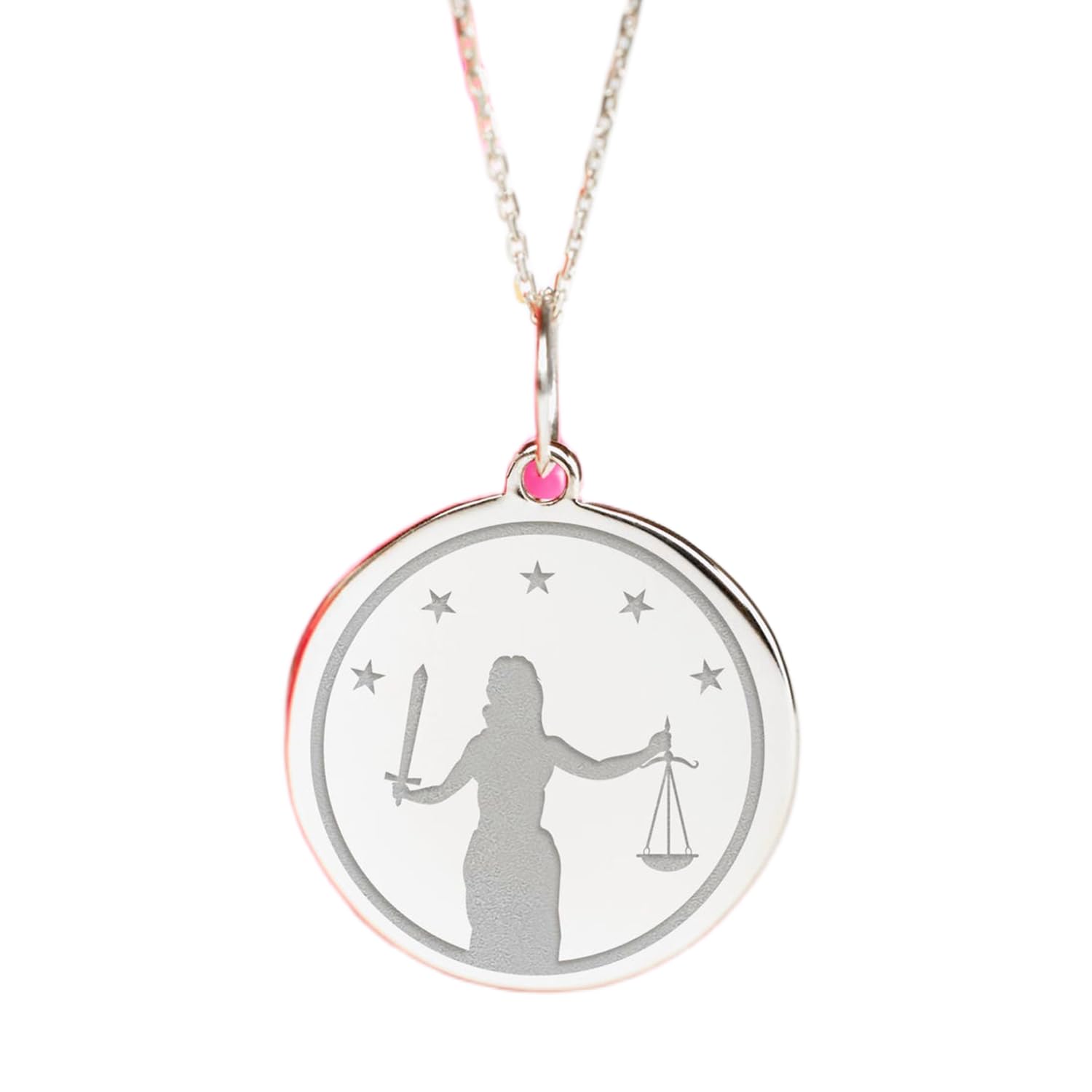 Collier Balance de la Justice argent sterling 925 symbole de valeurs - 4