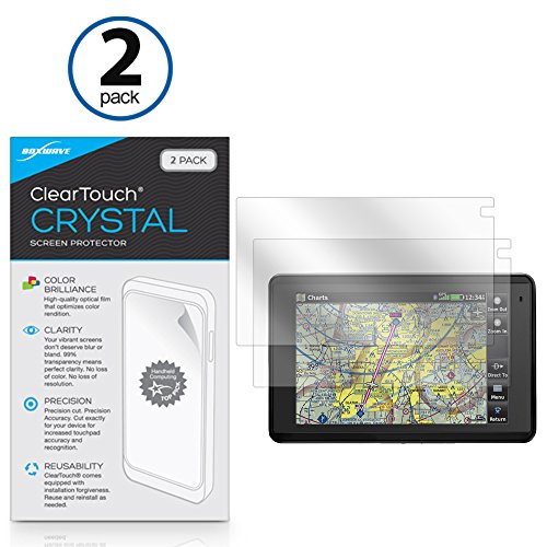 BoxWave Screen Protector Compatible with Garmin Aera 660 - ClearTouch Crystal (2-Pack), HD Film Skin - Shields from Scratches for Garmin Aera 660