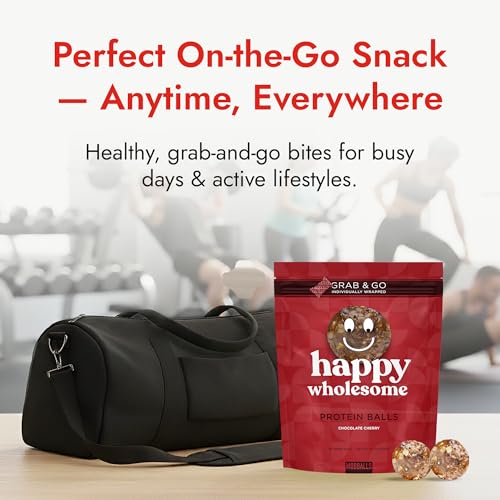 Happy Wholesome Protein Balls, Chocolate Cherry, 20 Count - image 4