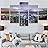 SIGNWIN 5 Panel Canvas Wall Art City Illuminations for Home Decorations Ready to Hang - 60"x32"