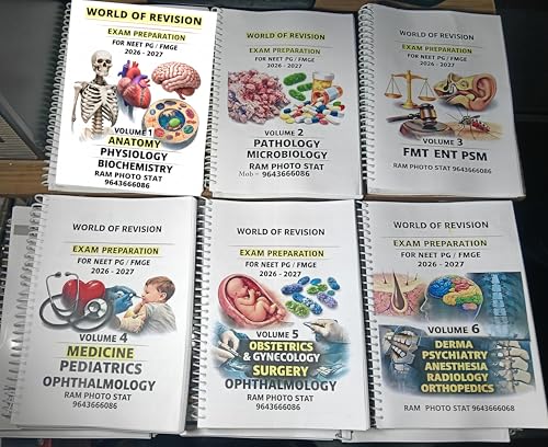 Image of World of Revision Notes 9.0 | All 19 Subjects (Vol. 1-6) Spiral Bound 2025-2026 | NEET UG AIIMS Preparation Book Set