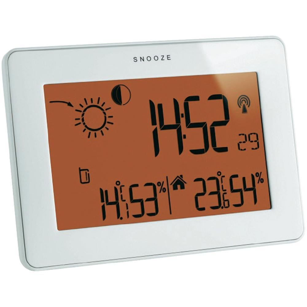 Station météo sans fil TFA Dostmann tactile avec capteur extérieur blanc