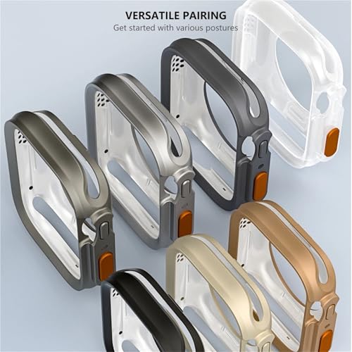 Funda iWatch para transformar tu Apple Watch 45mm en un modelo Ultra 2 con TPU suave resistente 5