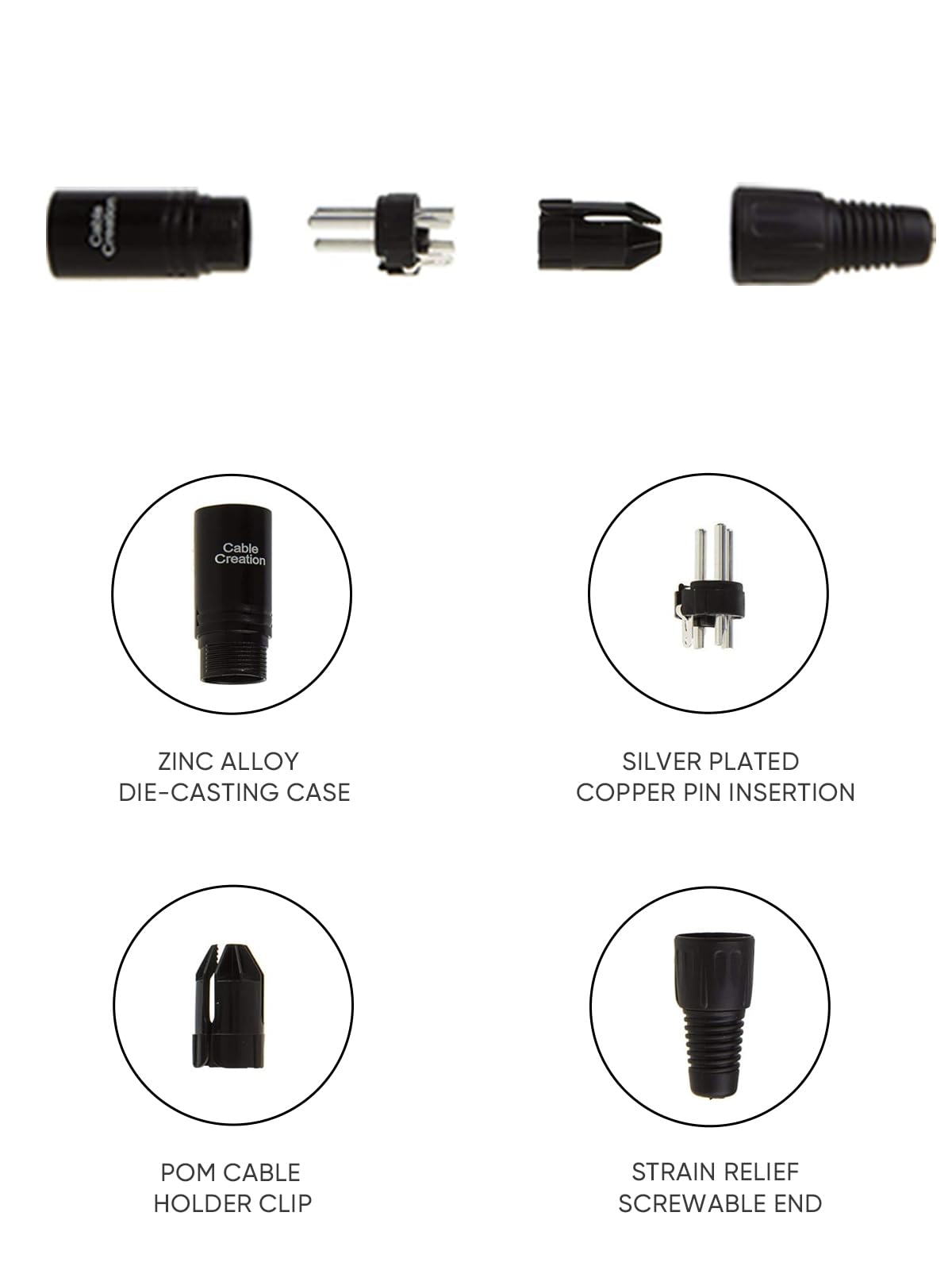 XLRコネクタ，CableCreation [5本入れ] XLR 3Pin(ピン)オス/メス オーディオマイク マイクロフォンコネクタ ブラック 2zzhgl6 Amazon.co.jp: XLRコネクタ，CableCreation [5本入れ] XLR 3Pin