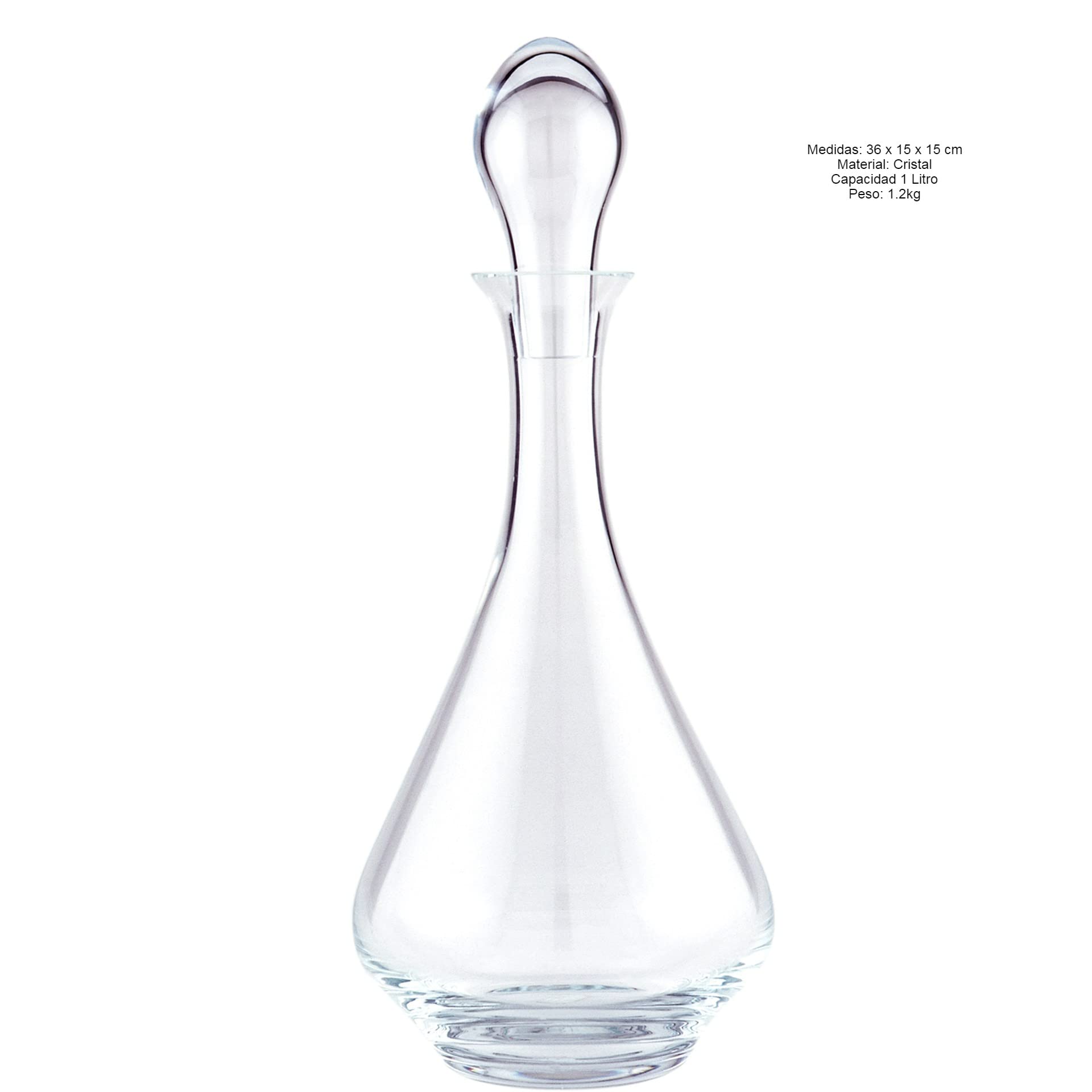 Weindekanter aus Glas – 1L