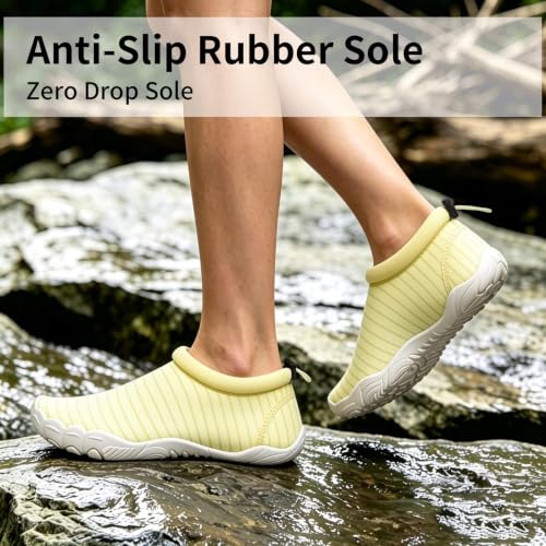 Image of Mishansha Womens Barefoot Water Shoes Wide Toe Box Swim Shoes Quick Dry Non Slip