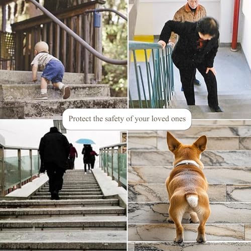 Stainless Steel Stair Nosing Strips - Non-Slip Step Edge Protector for Tile & Concrete Floors, Durable Trim Molding, Safe Transition Bar, 4x2cm (1 5/8" x 3/4")