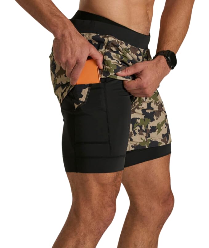 Mens 5 Training Shorts Lined Threshold 2 0 Athletic Performance Shorts for Gym Running