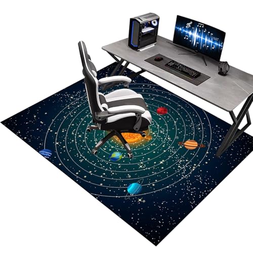 Alfombrilla para Silla de Oficina Gaming 60 x 70 cm, Alfombra Protector Suelo Silla Ruedas, Alfombrilla para Silla de Escritorio, Alfombras Gaming Oficina Suelo, Alfombrilla Protectora de Piso Duro