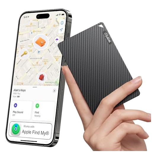 [Apple MFi Certified] Wallet Tracker Card for Apple Find My, 5+ Year Battery, iOS Only Bluetooth Item Finder, Ultra-Slim Smart Card Tracker for Wallet, Passport, Luggage, Purse & Backpack