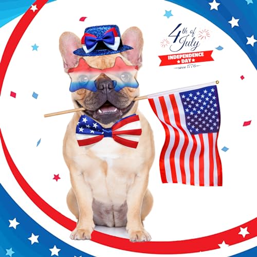Disfraz patriótico 3 piezas para perro talla M miniatura 2