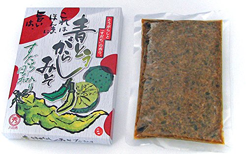 【八百秀】青とうがらし味噌 すだち入り 箱(袋入り) 250g【阿波の味】