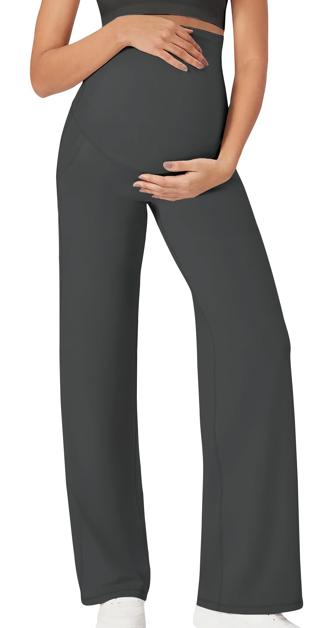 FEOYA Leggings De Maternidad Yoga Primavera Leggins Embarazada Mujer Deportivos Informal Pantalon Premama Elástica Otoño Pantalones para Embarazadas S-XL