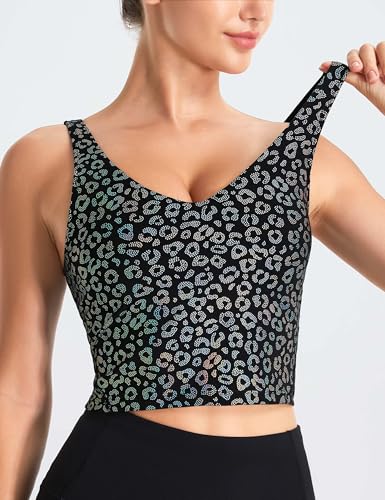 Image of THE GYM PEOPLE Womens' Sports Bra Longline Wirefree Padded with Medium Support
