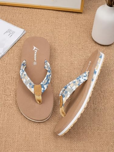 Image of TRACER Women's Casual Comfort Flip Flop Slippers | Lightweight Anti-Slip Everyday Wear | Soft Sole Stylish Daily Use Chappals for Girls & Ladies | Durable & Trendy Summer Footwear | 3 to 8 UK