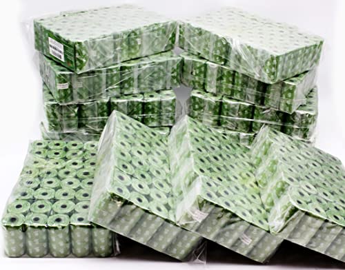Image of Wholesale Biodegradable Dog Poop Bags 2400-Count (120 Rolls) with 2 Dispensers : Environment Friendly w / d2w for Fast Degradation, Dog Waste Bags, Lavender Scented, Pet Waste Poopbags