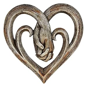 LI Q P R Hart Holding Handen Muur Decor-Houten Kunst Liefde Sculptuur voor Home Office Decoratie Moderne Woonkamer…