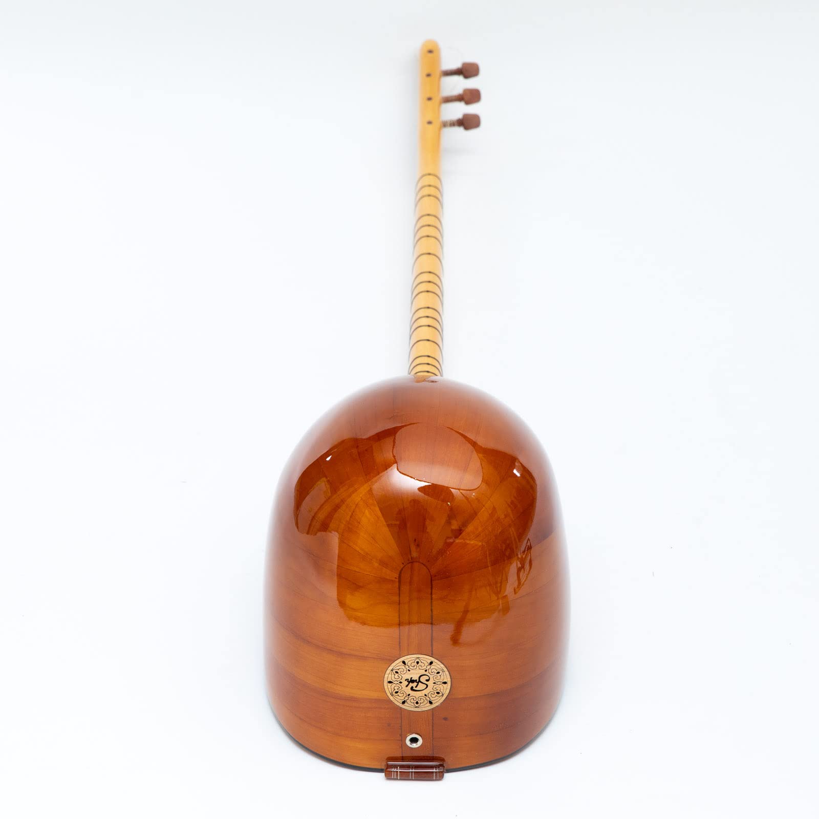 Long Neck Turkish Saz made of Cherry wood with Pickup, 100% handmade instrument - Image 8