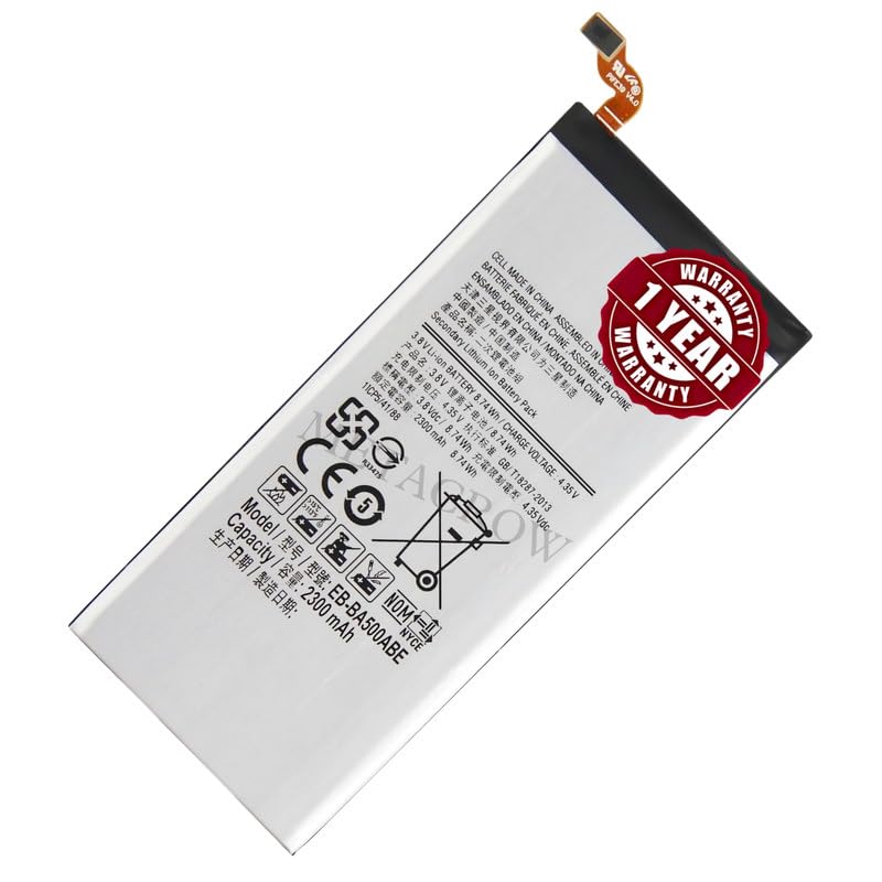 Image of Original EB-BA500ABE Battery for Samsung Galaxy A5 (2015) (SM-A500F) - (2300mAh) - 1 Year Warranty JK1