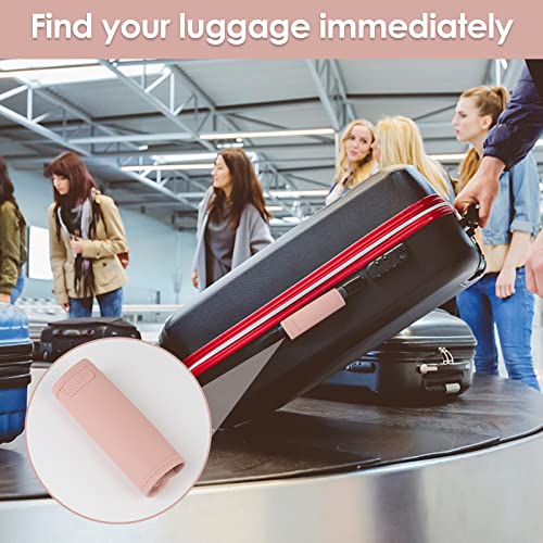 Kiniva Leather Luggage Handle Wrap 2 Pack Set,Luggage Identifiers Tags Markers For Luggage Suitcase,Travel Accessories #TOP5