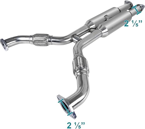 Miniatura 3 de Spec-D Tuning Sistema de escape Catback de doble punta quemada compatible con Infiniti G35 Coupe 2Dr 2003-2007