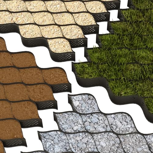 BaseCore HD™ Grade de solo geocell de 7,6 cm | Grade de cascalho de grau comercial de 1,8 x 2,7 m pa
