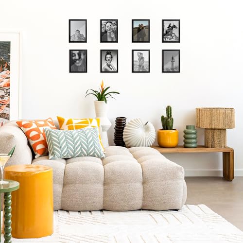 4x6 Picture Frame Set of 5, Photo Frames for 4x6 Pictures Wall Gallery Black 4x6 Frames Tabletop or Wall Mount Display for Prints, Photos, Paintings, Landscape and Kids Artwork (Black)