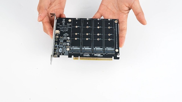 Amazon.com: M.2 NVME SSD to PCIe 4.0 Adapter Card, 4 Port M.2 NVMe