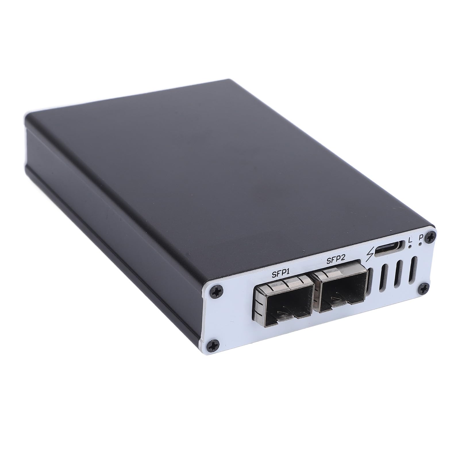 Adaptateur Ethernet 10G, Carte Réseau USB4 10G avec Port Fibre SFP Adaptateur de Carte Réseau 10 Gigabit, Compatible avec Les Ports Thunderbolt 3 ou Thunderbolt 4 (Double Port)