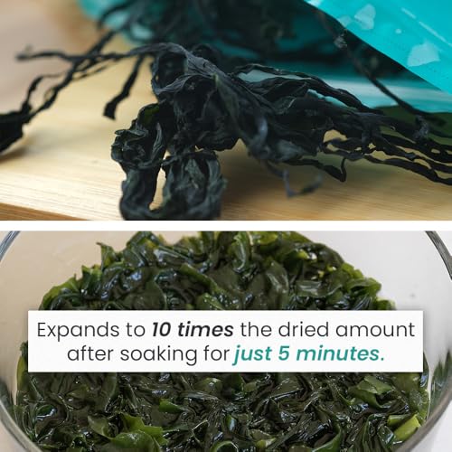 image for Chung Jung One O'Food Dried Seaweed, Korean Miyeok Baby Wakame Cut Fla